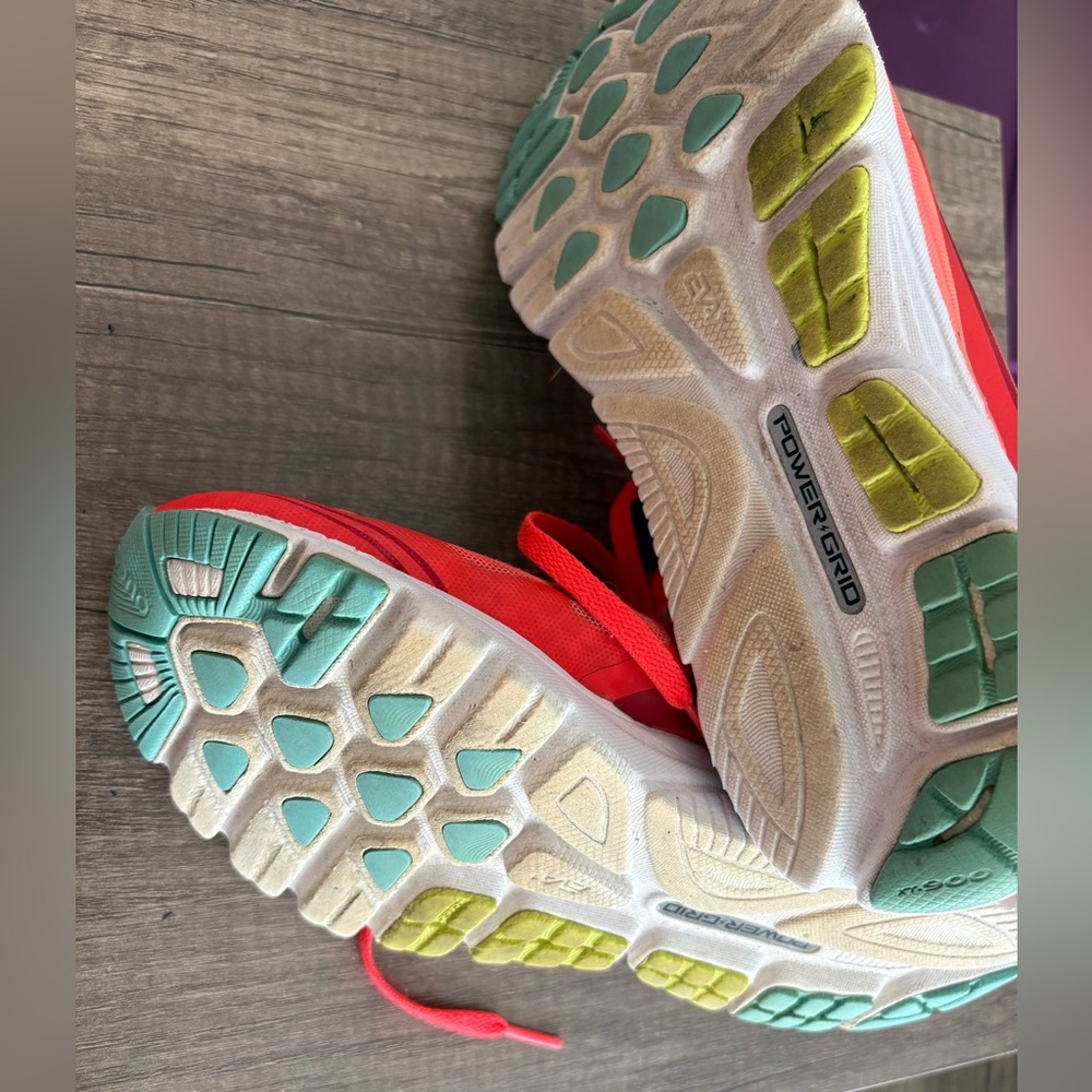 Saucony Womens Kinvara5 S10238-2 Orange & Blue Athletic Running Shoes. - Picture 8 of 10